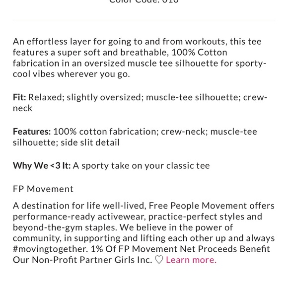 FP Movement by Free People White Tee with Coral Graphic - Picture 5 of 5